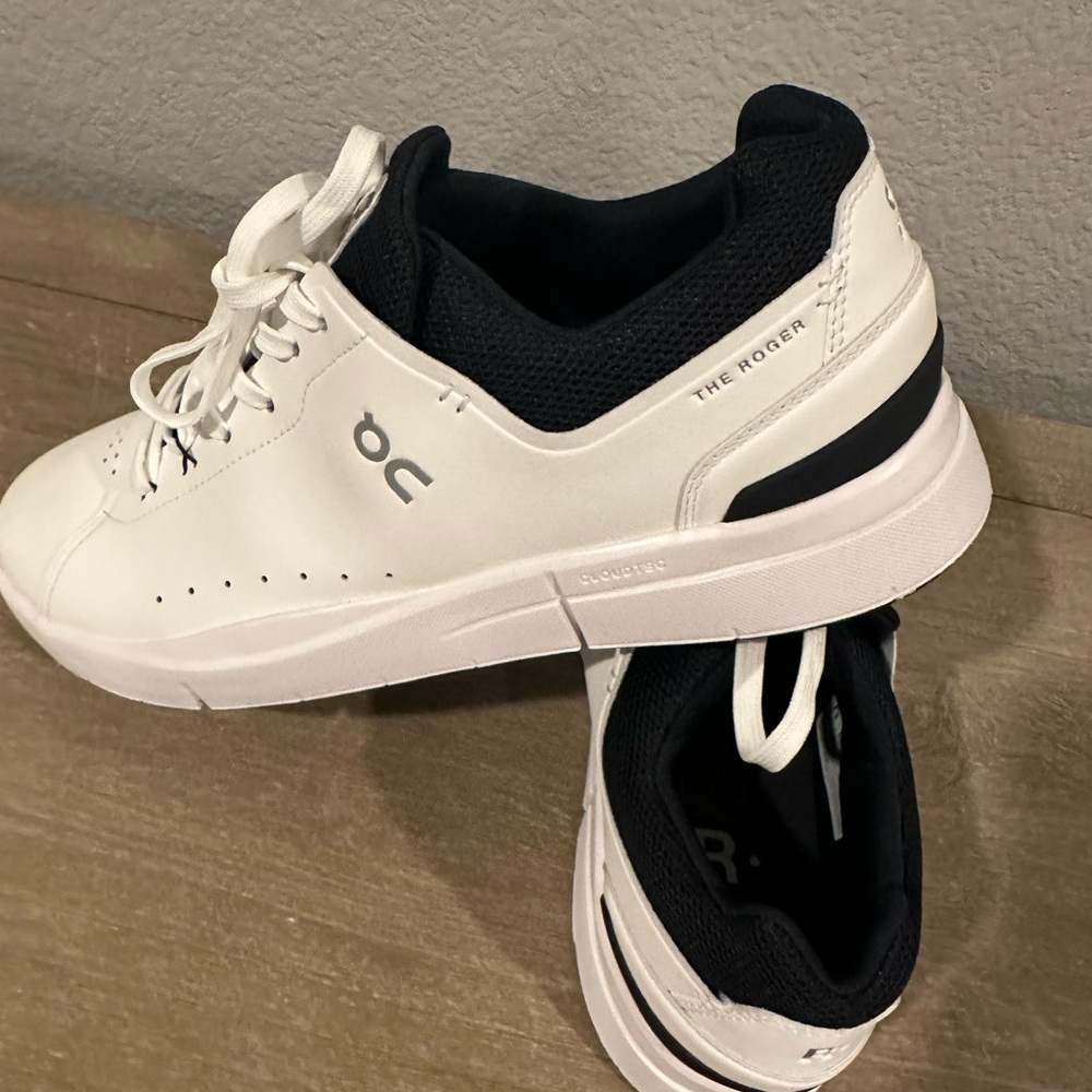 On Running The Roger White and Black Sneakers